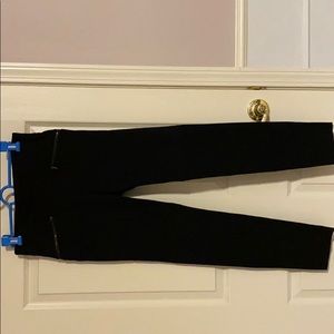 Black pants with zipper pockets